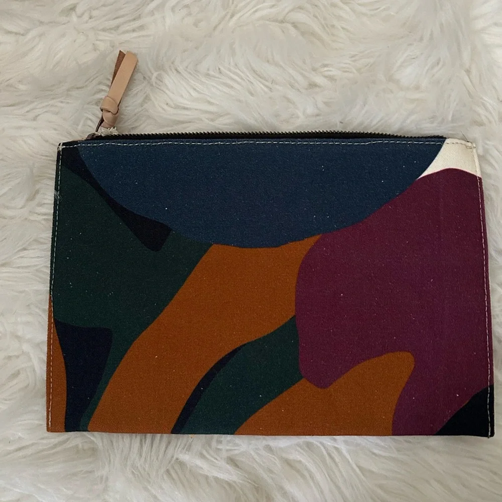 Minted Colorful Abstract Pouch - Picture 3 of 4